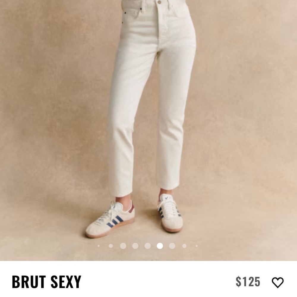 Sezane Brut Sexy in Ecru Size 28
